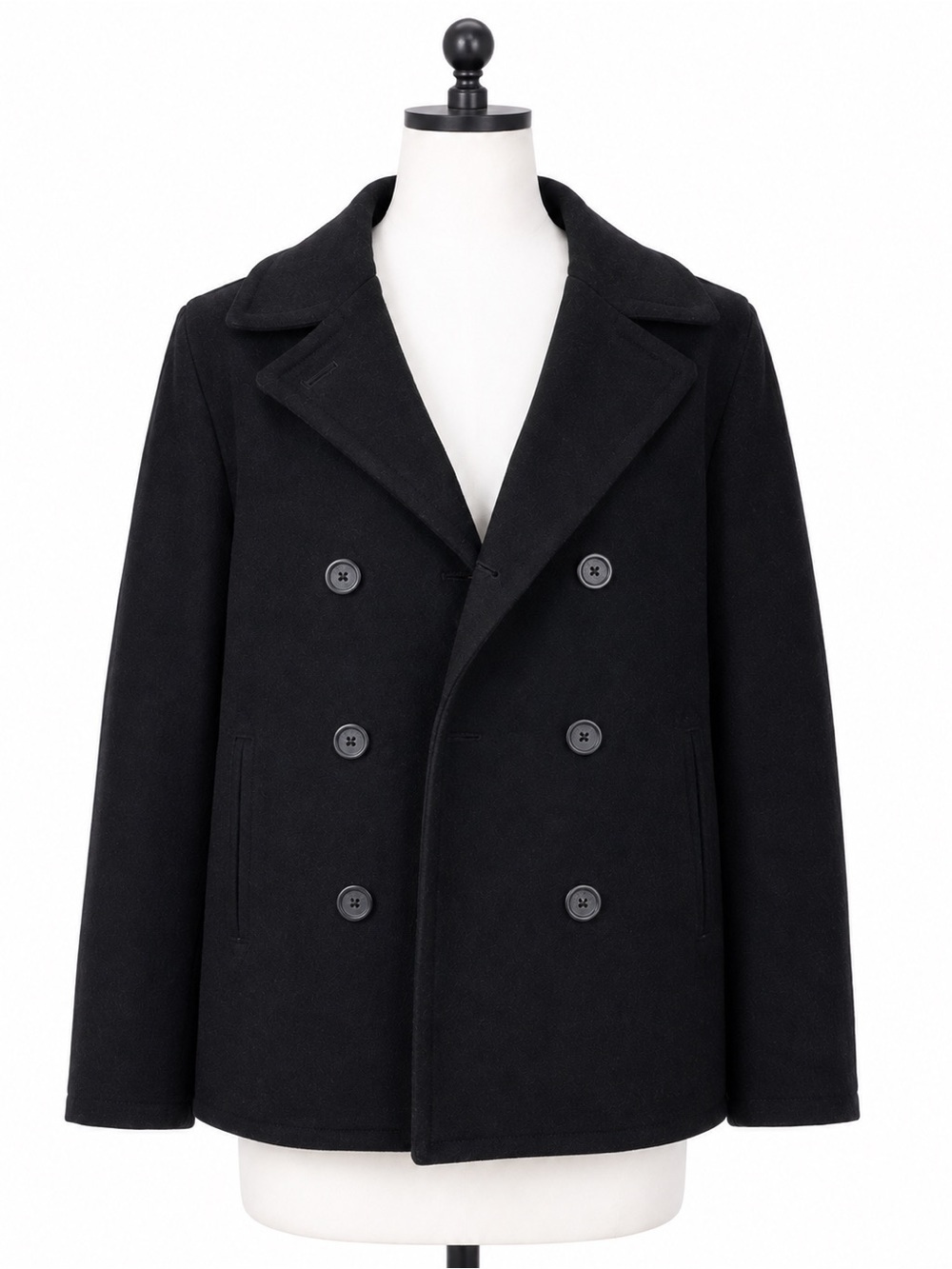 GAP Women’s Black wool peacoat